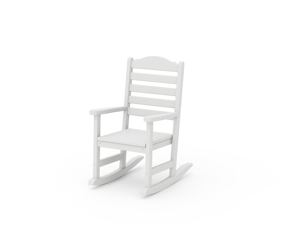POLYWOOD Savannah Kids Rocking Chair in White