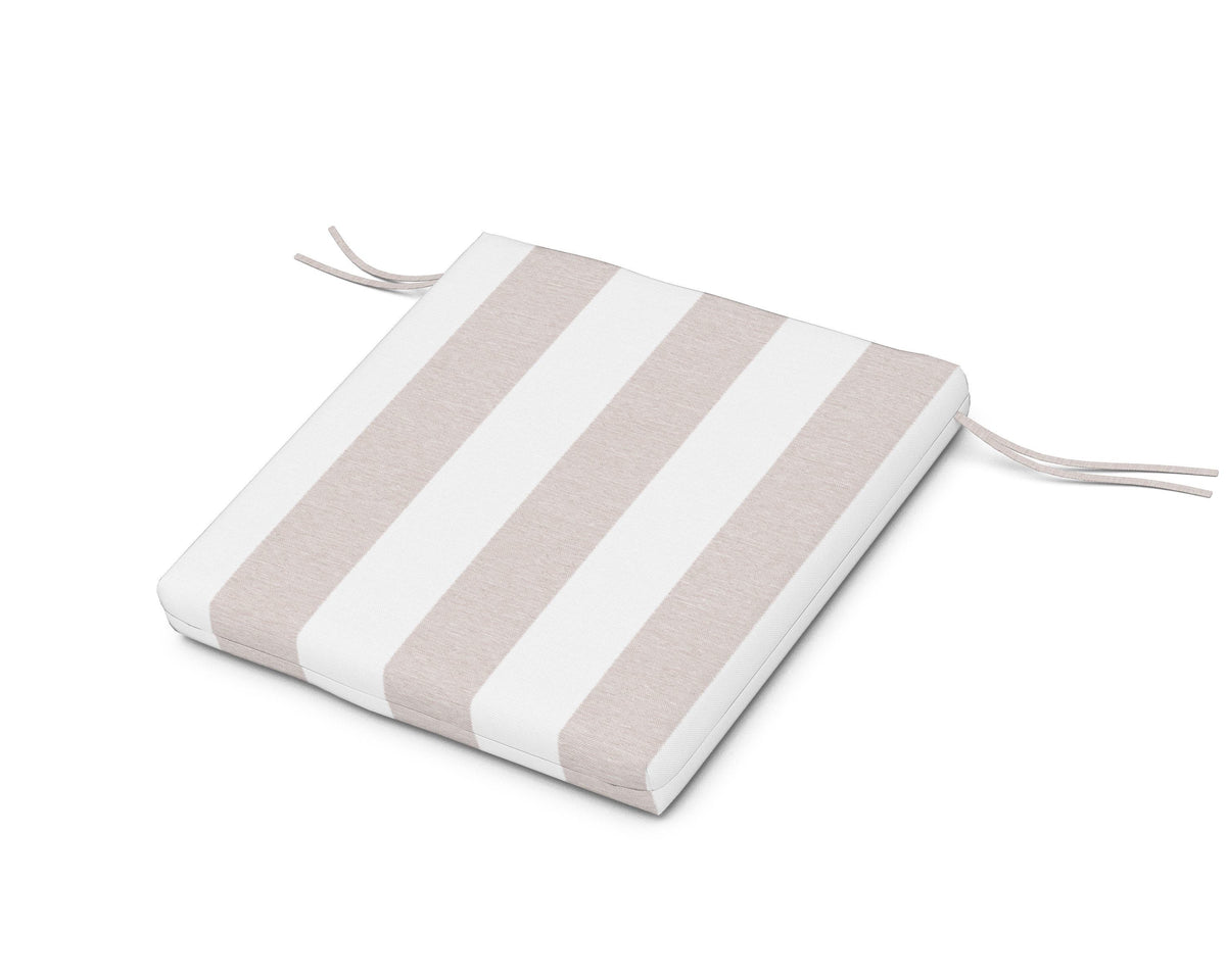 POLYWOOD AL300 Seat Pad in Cabana Stripe Dune Burlap