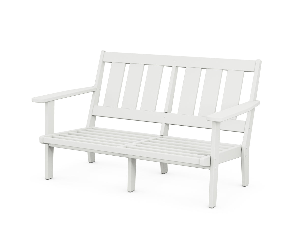 POLYWOOD Oxford Deep Seating Loveseat Frame in White