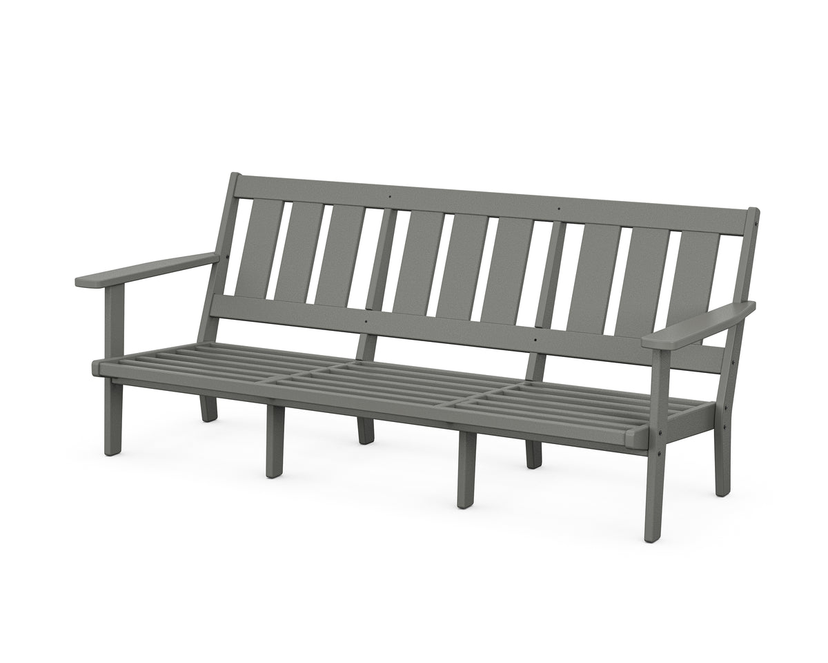 POLYWOOD Oxford Deep Seating Sofa Frame in Slate Grey