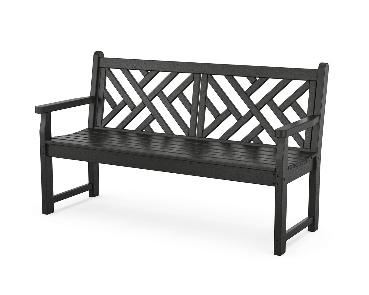 POLYWOOD Chippendale 60" Bench in Black