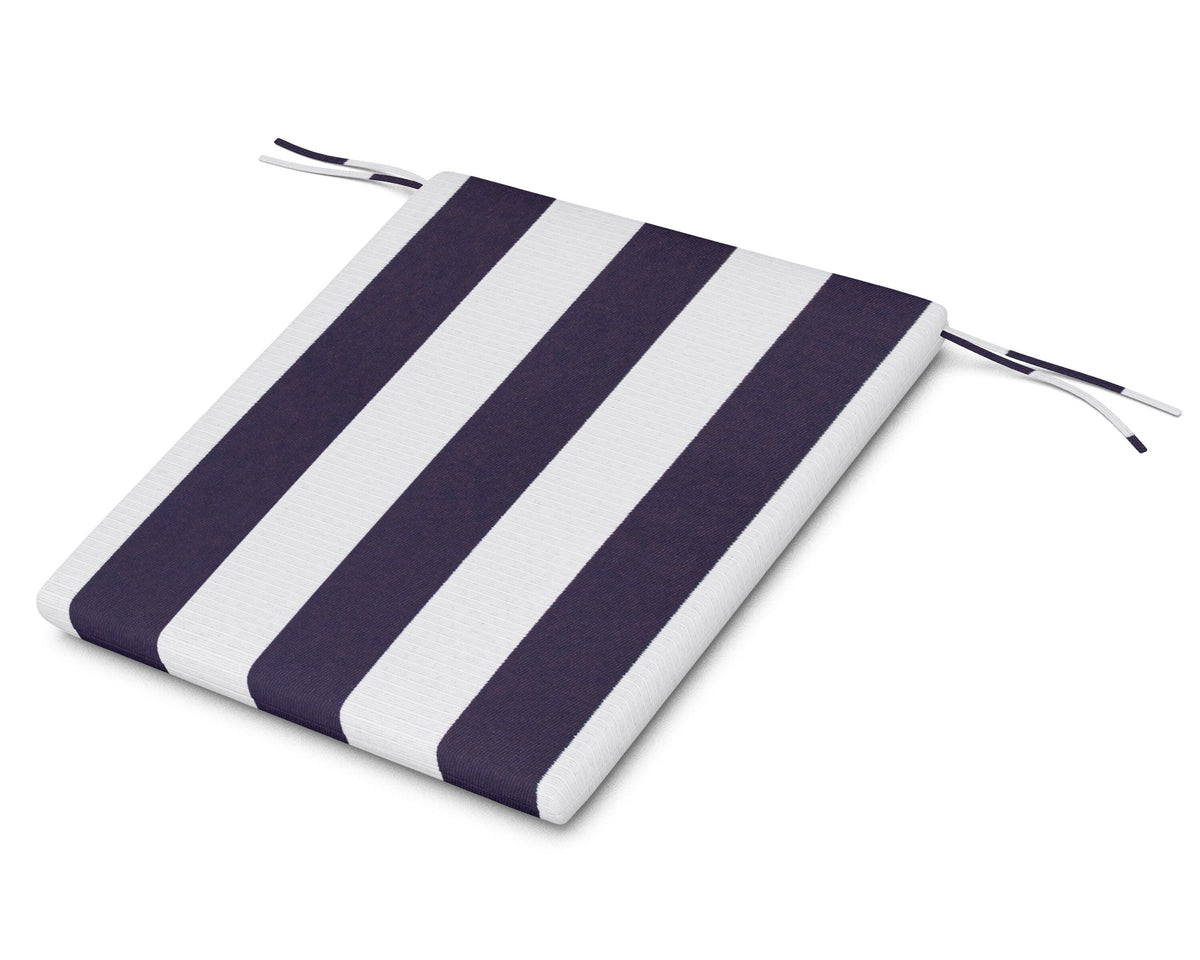 POLYWOOD AL100 Seat Pad in Cabana Stripe Navy