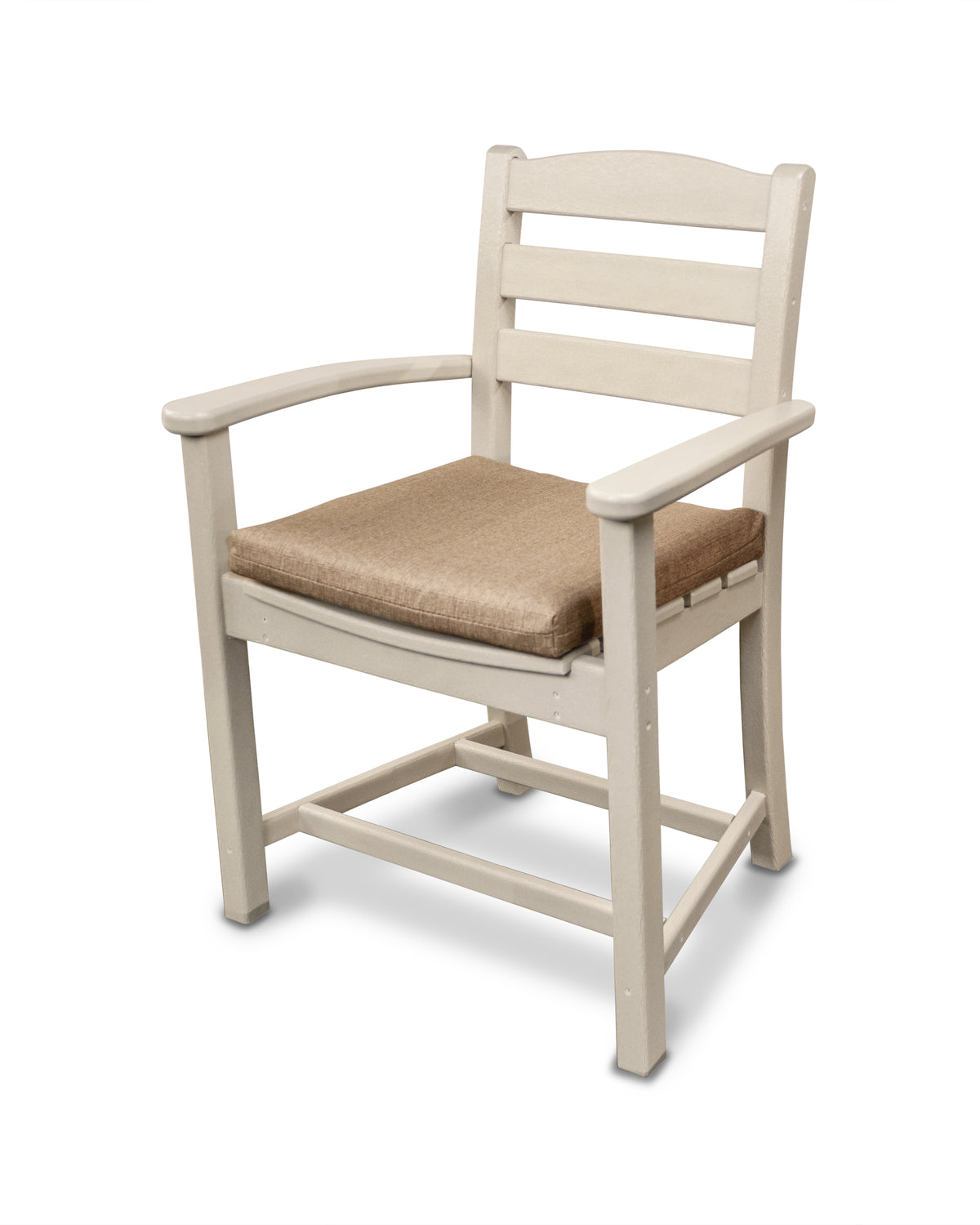 POLYWOOD Ateeva™ 17" x 17" Outdoor Seat Cushion by POLYWOOD® in Sesame