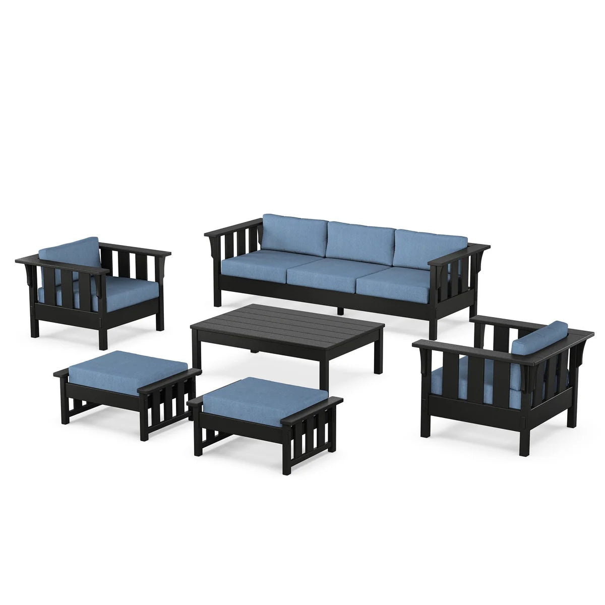 POLYWOOD Acadia 6-Piece Lounge Sofa Set