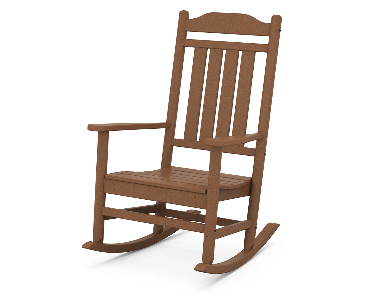 POLYWOOD Cottage Legacy Rocking Chair in Teak