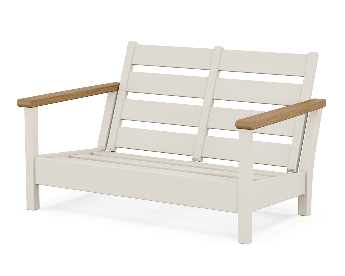 POLYWOOD Harbour Loveseat Frame in Sand / Natural
