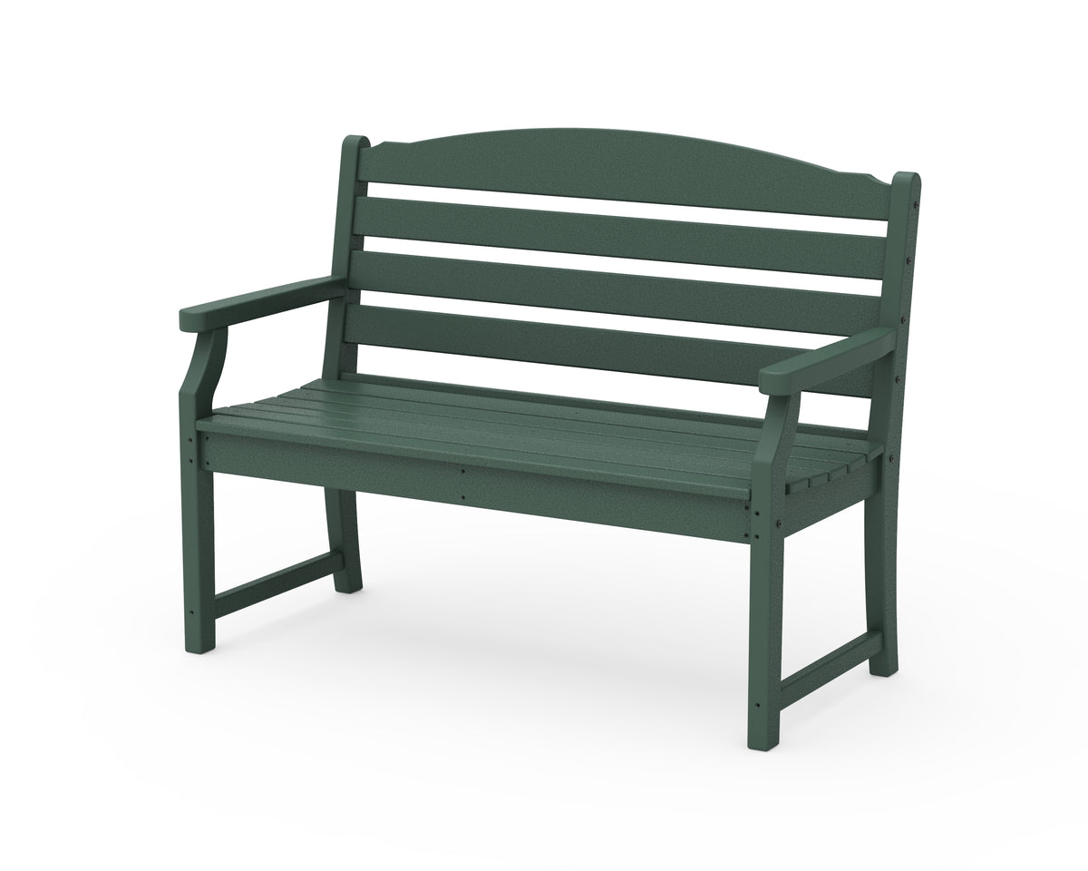 POLYWOOD Savannah 48" Bench in Green