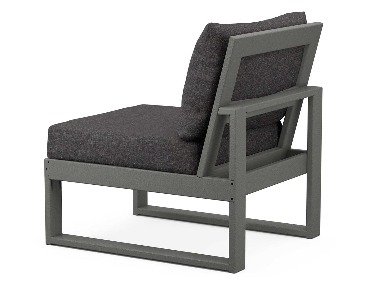 POLYWOOD Modular Armless Chair angle view