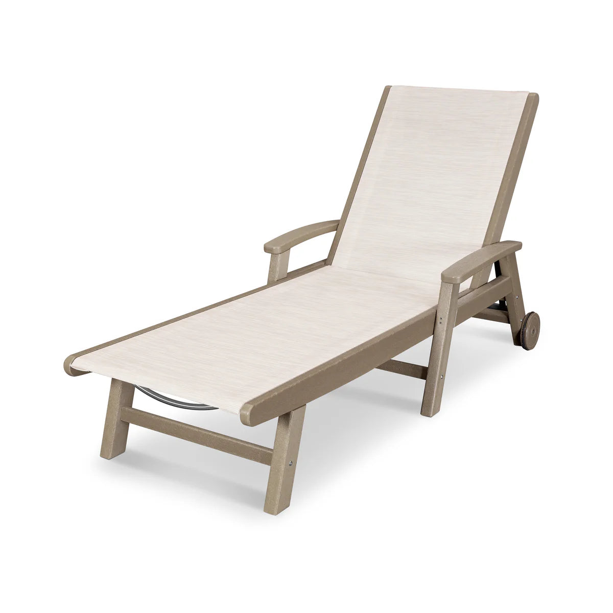 POLYWOOD Coastal Chaise with Wheels
