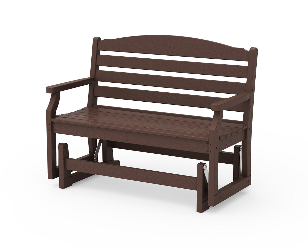 POLYWOOD Savannah 48" Glider in Mahogany