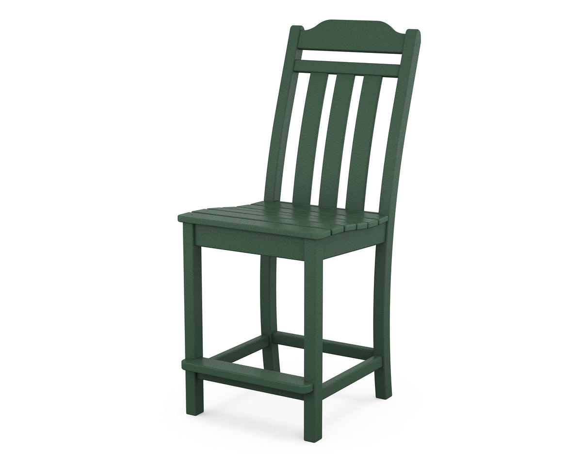 POLYWOOD Cottage Counter Side Chair in Green