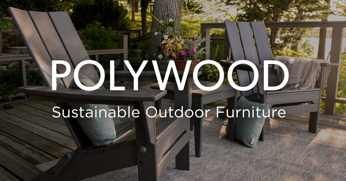 Poly lumber Adirondack chairs made from recycled materials Poly lumber Adirondack chairs made from recycled materials