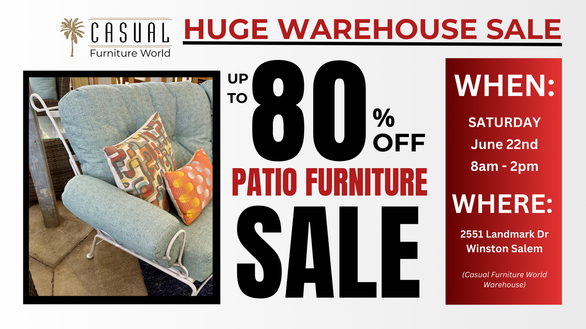 Warehouse Sale Patio Furniture Sets up to 80 off Casual Furniture