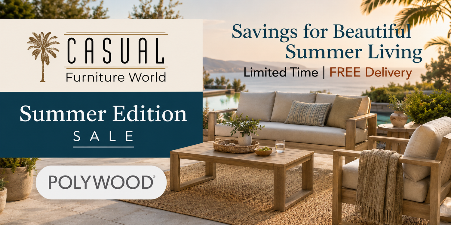 Shop the POLYWOOD Summer Edition Sale and save on Adirondack chairs, dining sets, porch swings, deep seating, and more. Limited-time savings available now.