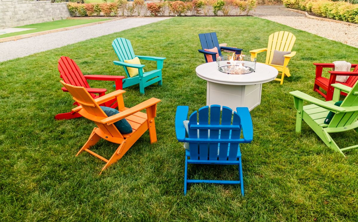 POLYWOOD Adirondack chairs in assorted colors