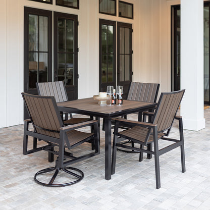 Berlin Gardens Vida Poly Swivel Rocker Dining Chair, lifestyle photo 1