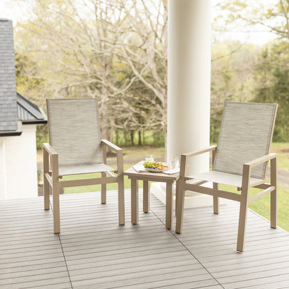 Berlin Gardens Vida High-Back Sling Dining Chair, lifestyle photo 2