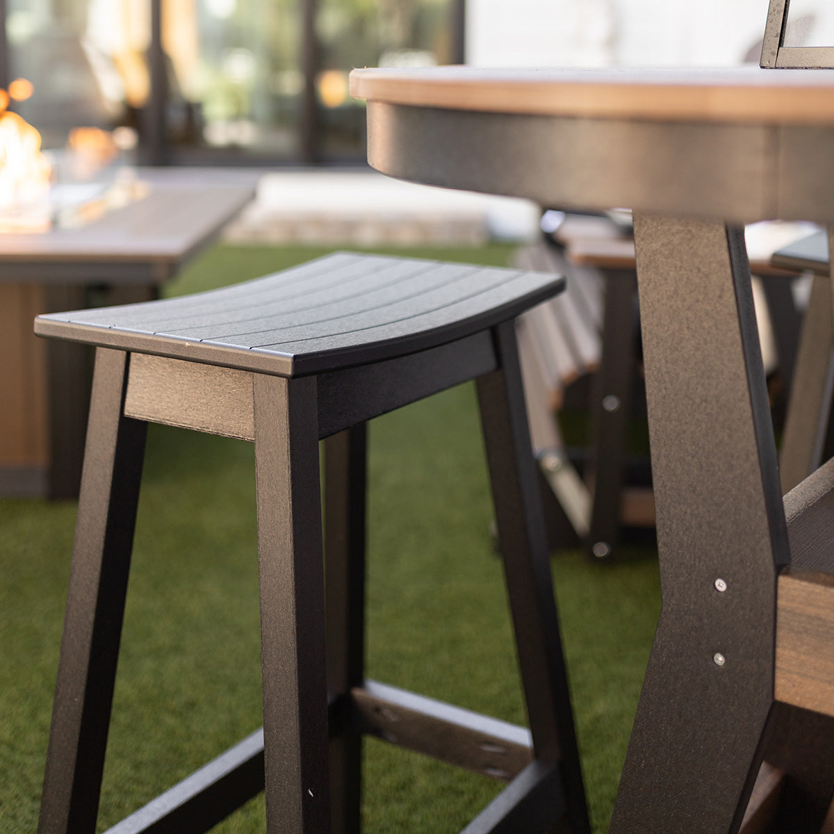 Berlin Gardens Saddle Bar Stool, lifestyle photo 2