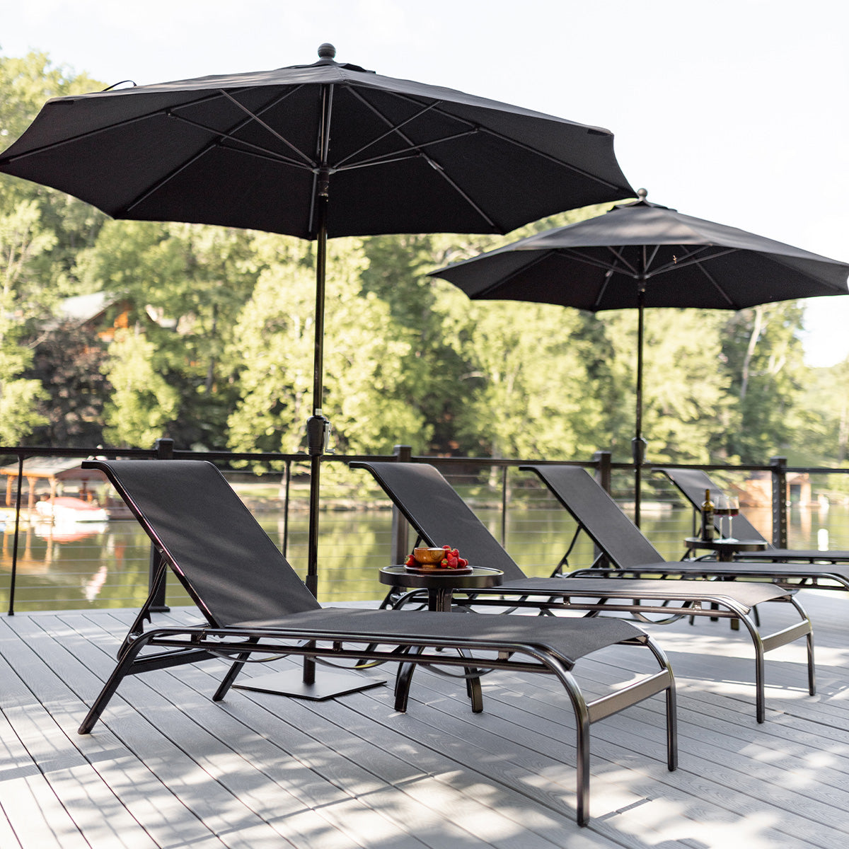 Berlin Gardens Murphy Sling Chaise Lounge, lifestyle photo 2