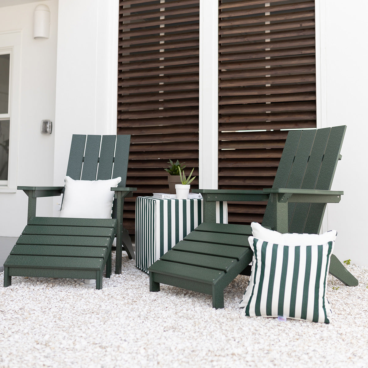 Berlin Gardens Mayhew Adirondack Folding Footstool, lifestyle photo 5