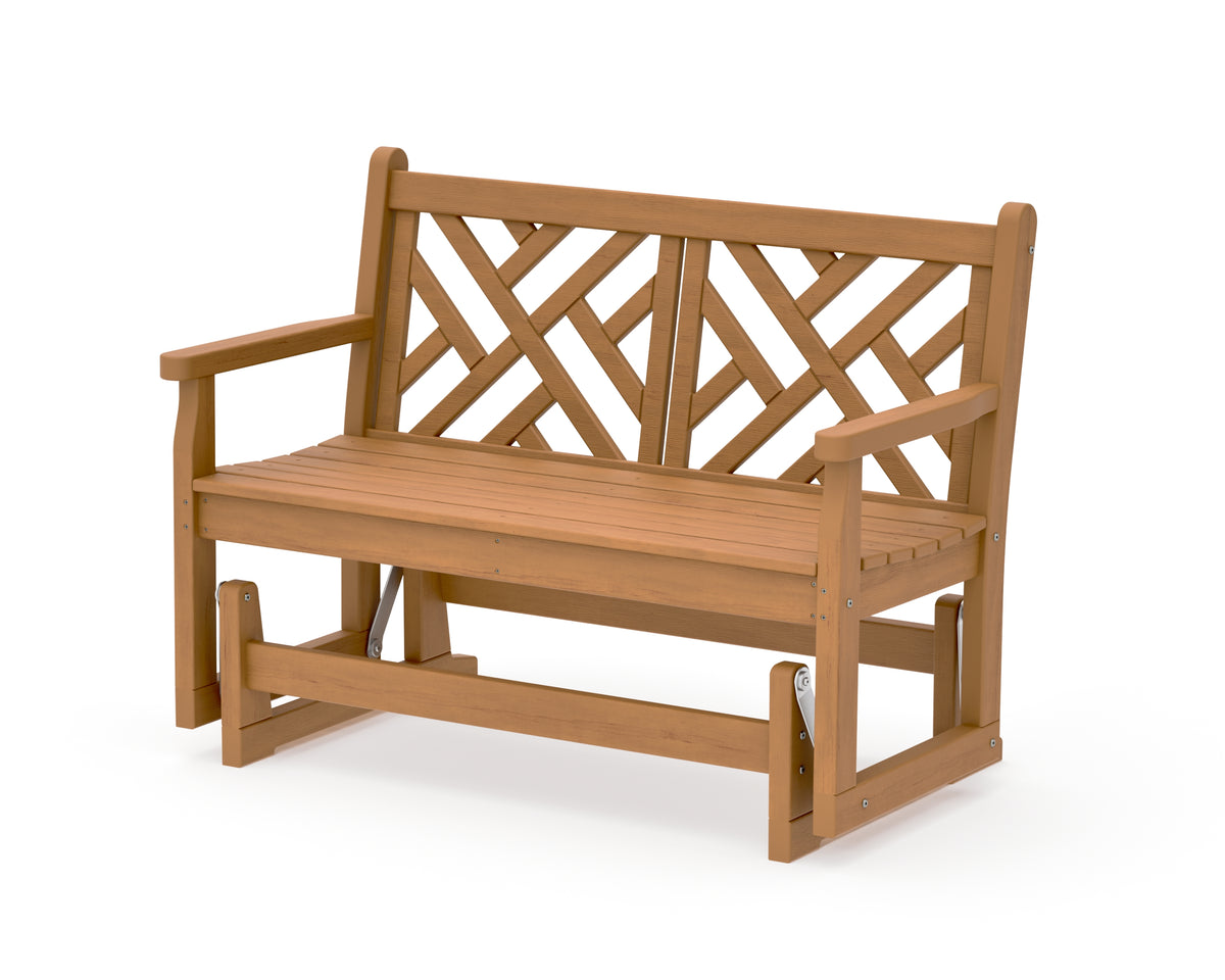 POLYWOOD Chippendale 48" Glider in Natural