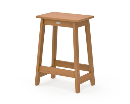 POLYWOOD Modern Studio Counter Stool in Natural