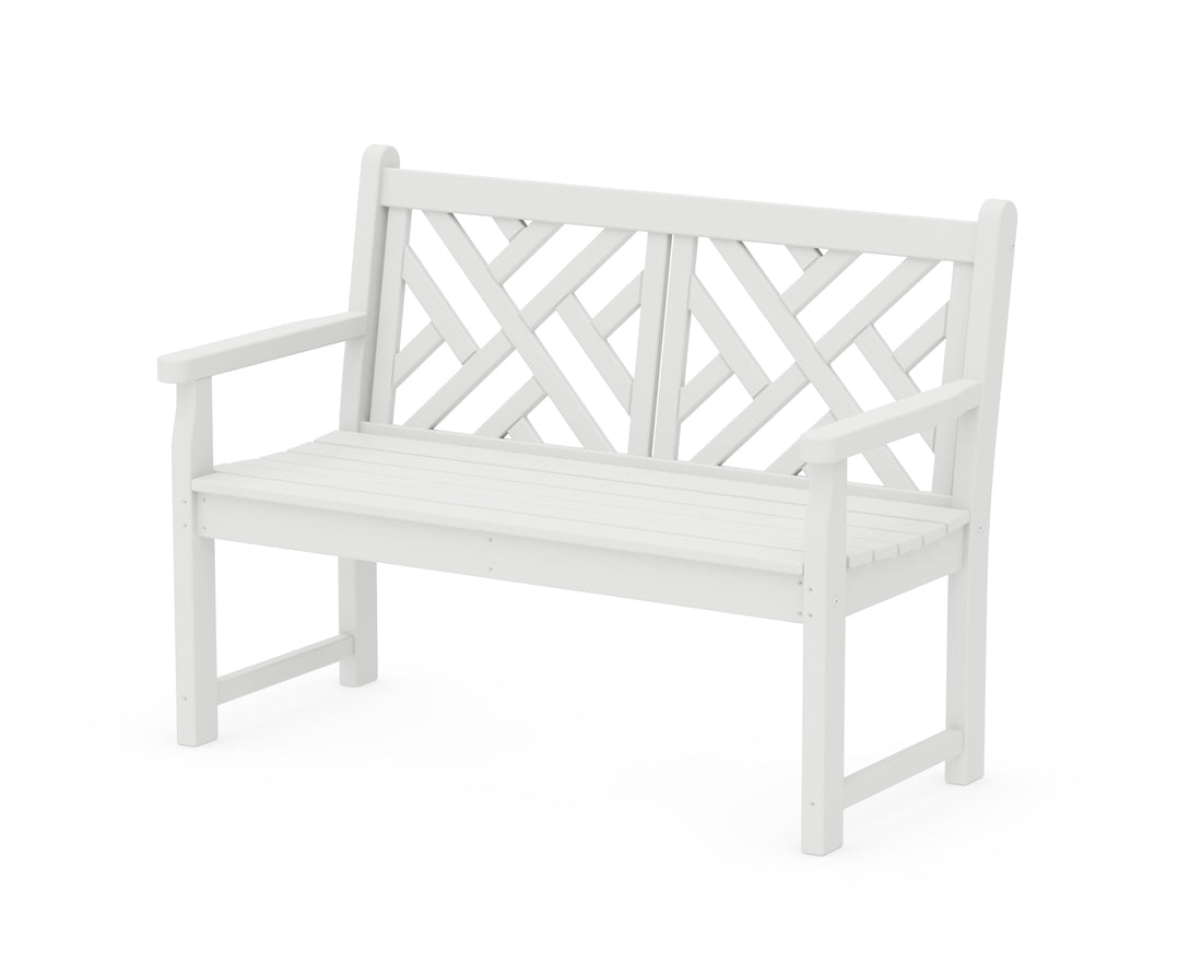 POLYWOOD Chippendale 48" Bench in White