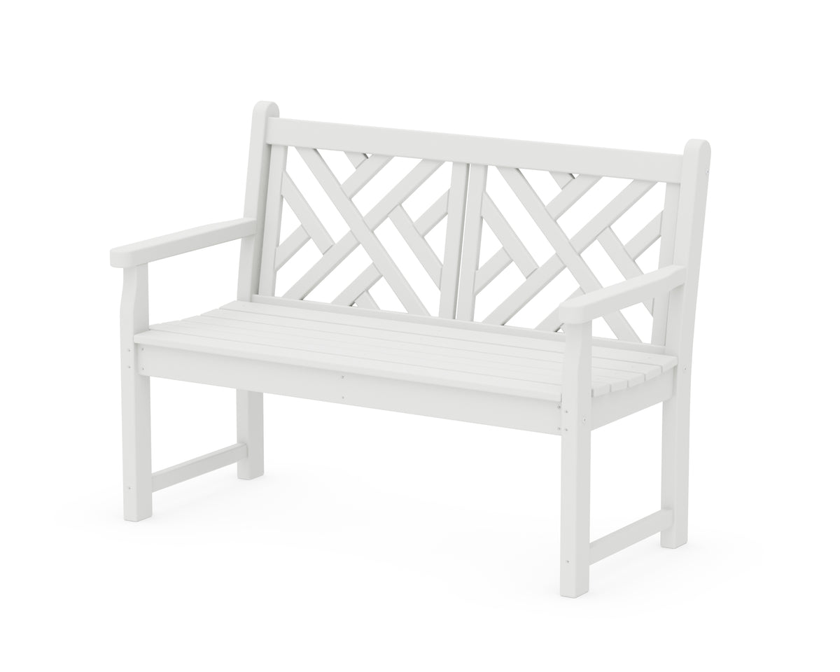 POLYWOOD Chippendale 48" Bench in White
