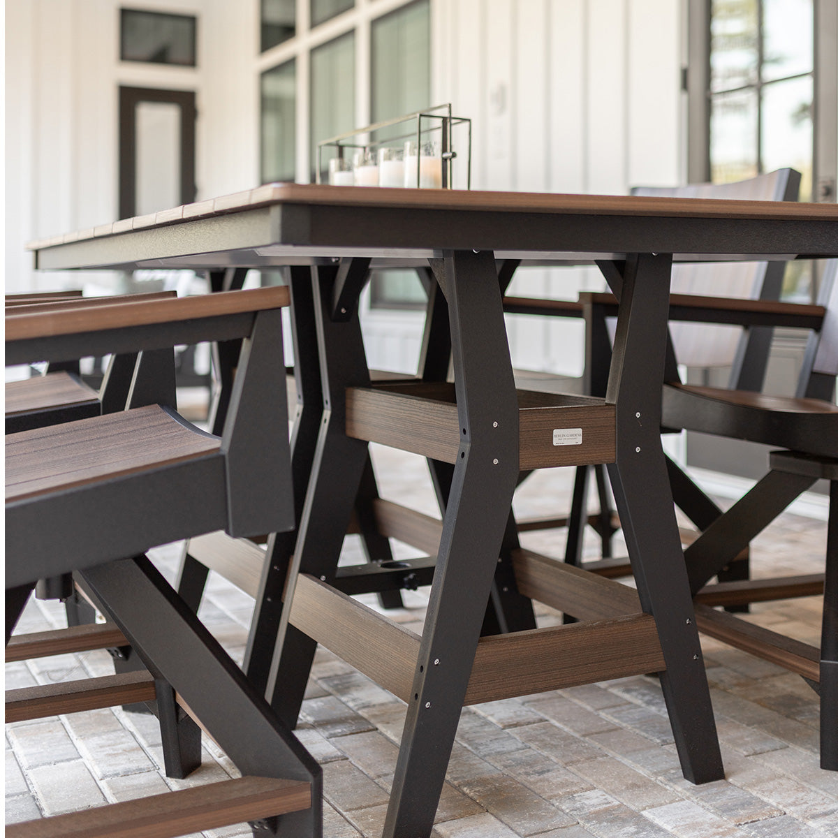 Berlin Gardens Harbor 44" x 72" Rectangular Table, lifestyle photo 3