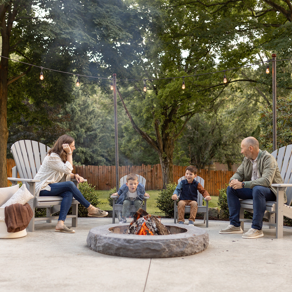 Berlin Gardens Comfo Upright Adirondack Chair, lifestyle photo 5