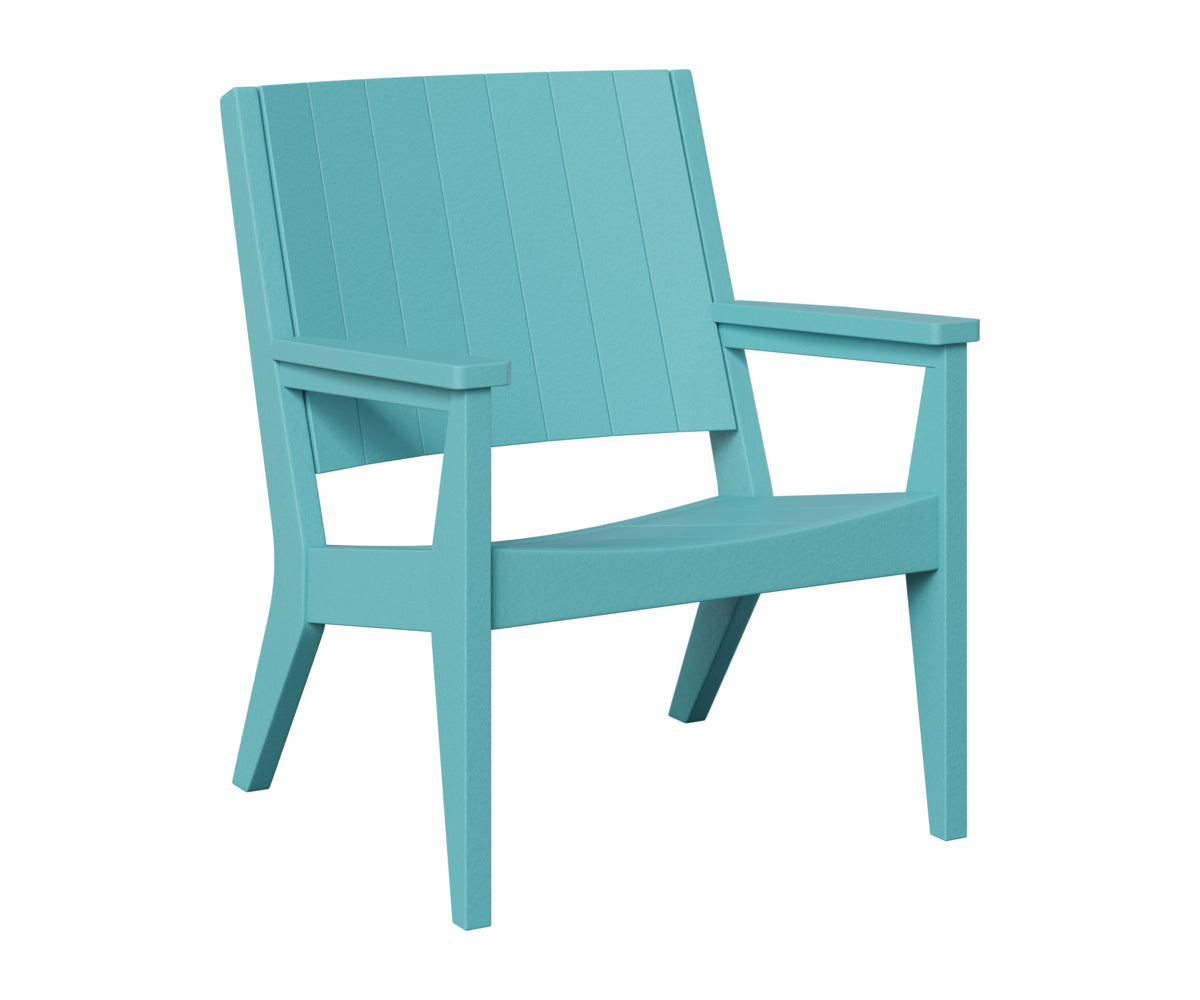 Berlin Gardens Mayhew Chat Chair in Aruba Blue