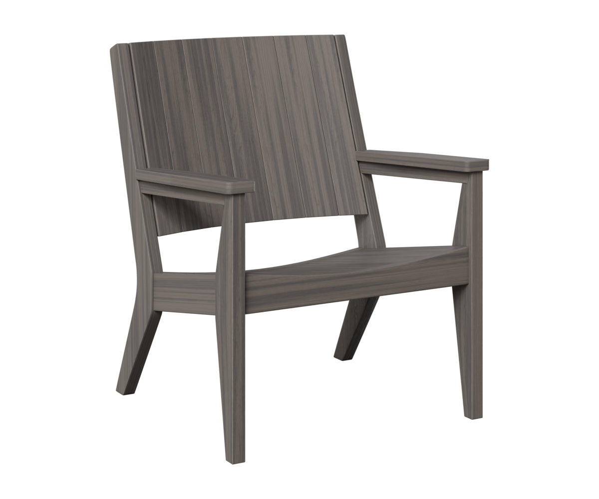 Berlin Gardens Mayhew Chat Chair in Coastal Gray