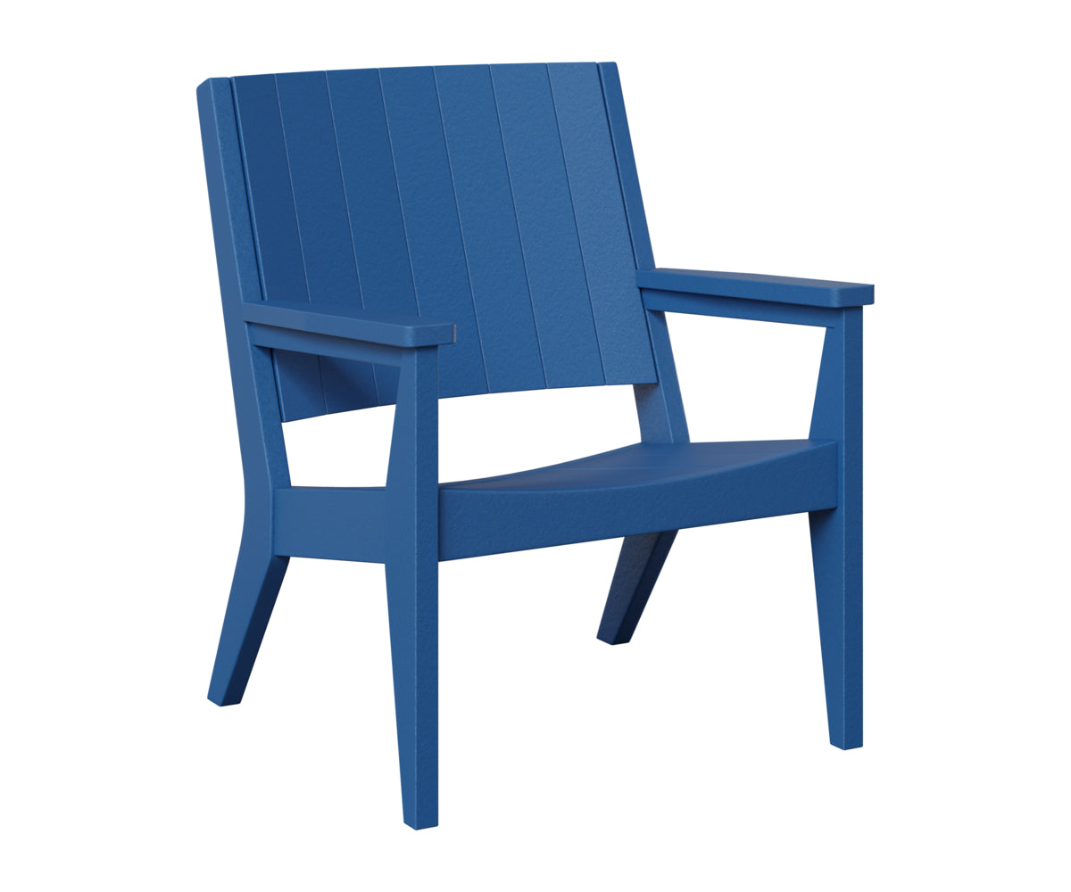 Berlin Gardens Mayhew Chat Chair in Pacific Blue