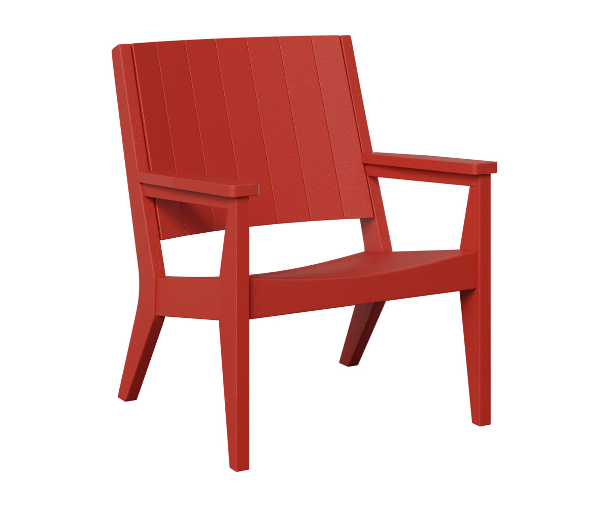 Berlin Gardens Mayhew Chat Chair in Scarlet Red