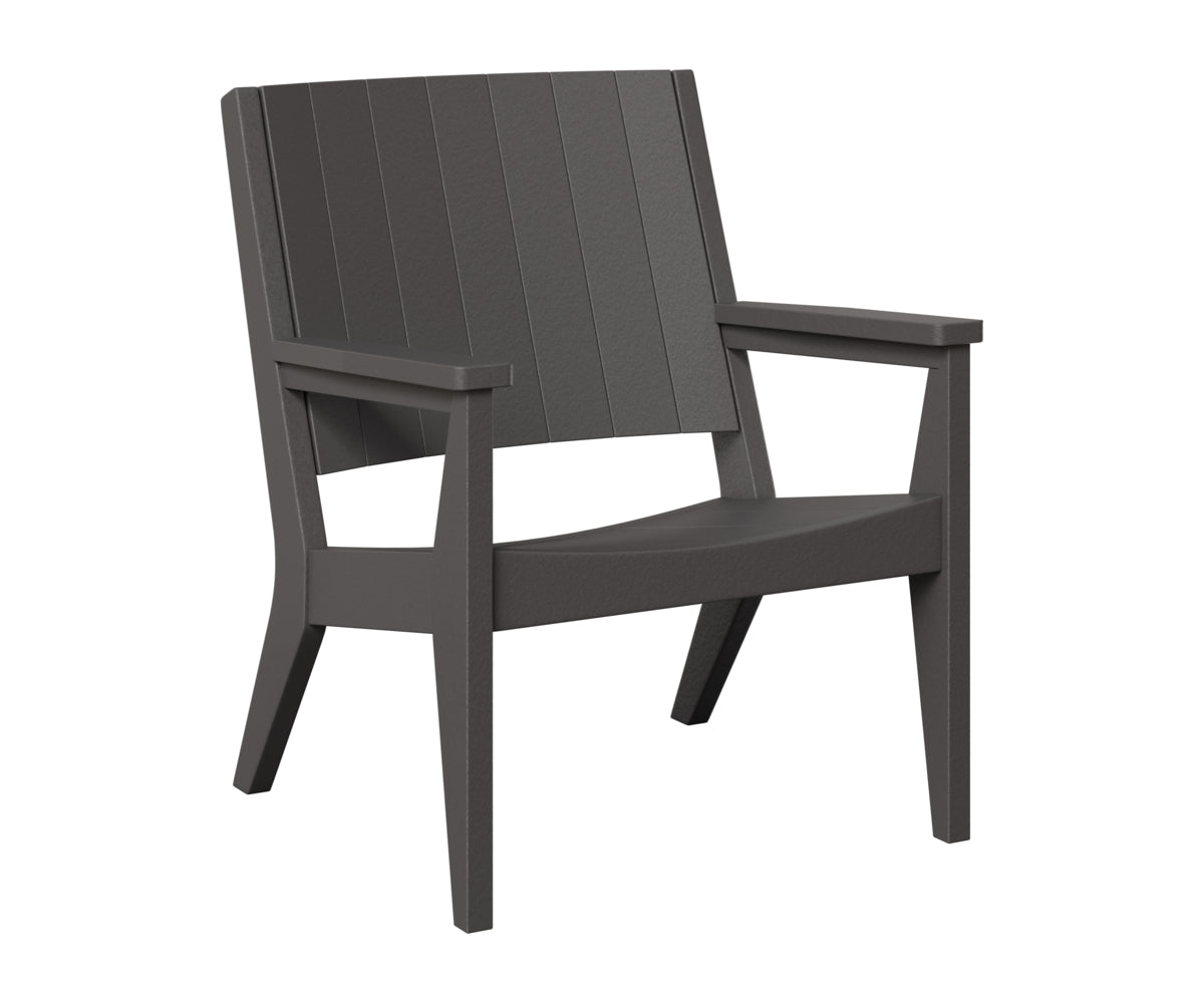 Berlin Gardens Mayhew Chat Chair in Smoke Gray