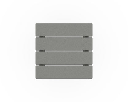 Alternate view of the POLYWOOD Long Island 18" Side Table in Slate Grey (2)