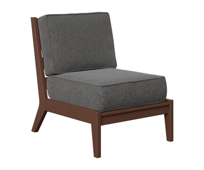 Berlin Gardens Mayhew Center Armless Section in Chocolate Brown