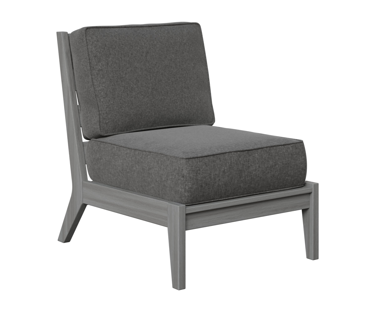 Berlin Gardens Mayhew Center Armless Section in Driftwood Gray