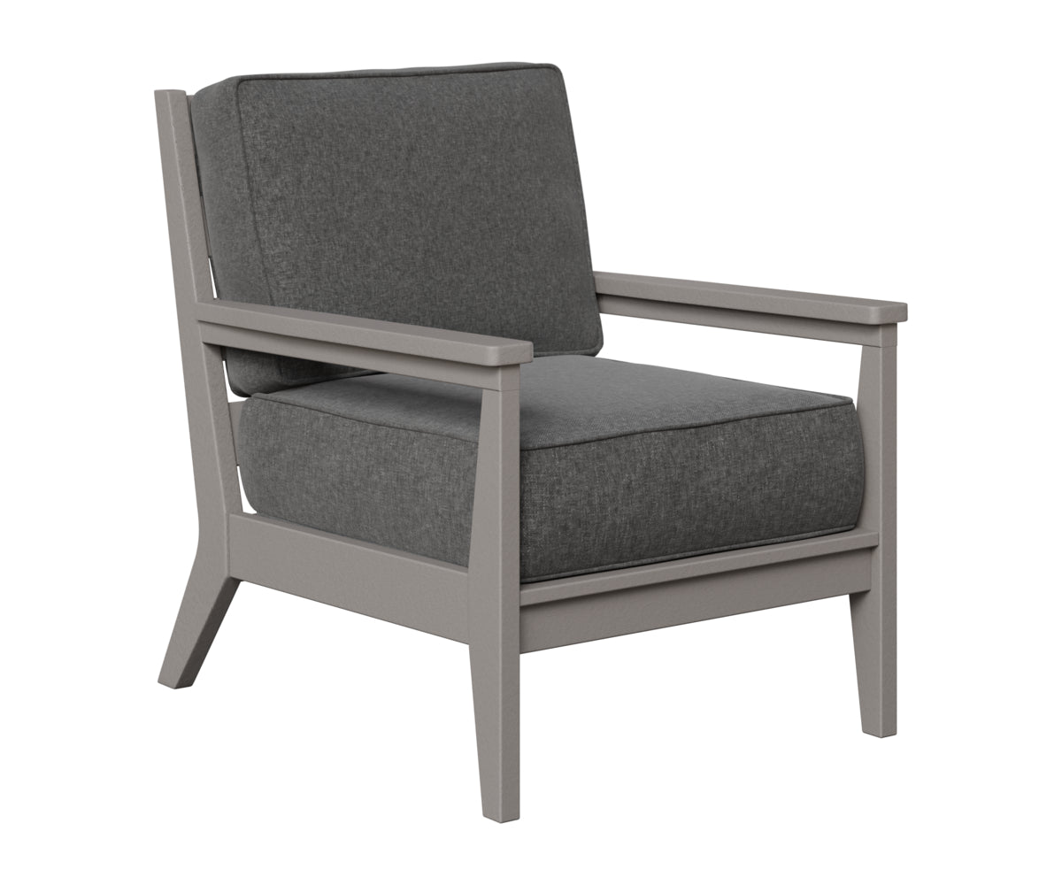 Berlin Gardens Mayhew Club Chair in Light Gray