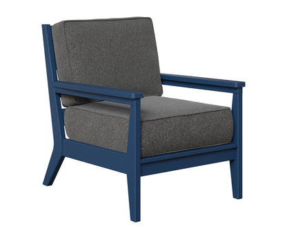 Berlin Gardens Mayhew Club Chair in Navy Blue