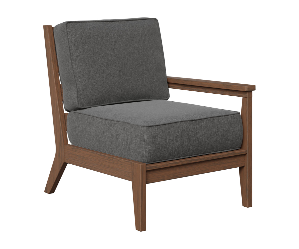 Berlin Gardens Mayhew Left Arm Club Chair in Brazilian Walnut