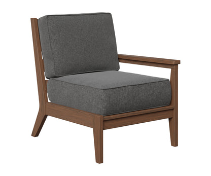 Berlin Gardens Mayhew Left Arm Club Chair in Brazilian Walnut