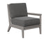 Berlin Gardens Mayhew Left Arm Club Chair in Light Gray