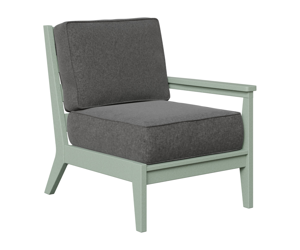 Berlin Gardens Mayhew Left Arm Club Chair in Sea Foam