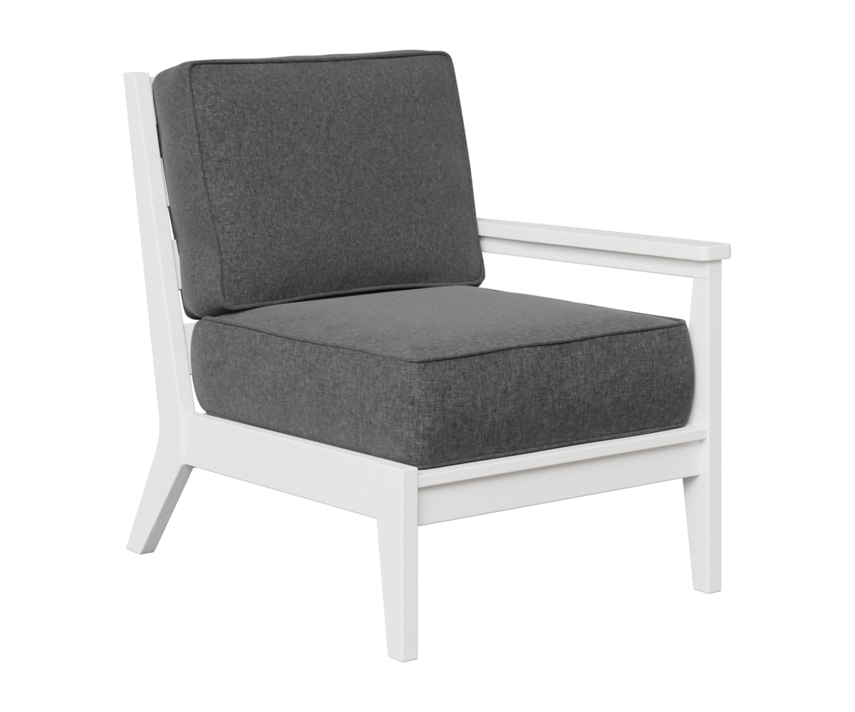 Berlin Gardens Mayhew Left Arm Club Chair in White
