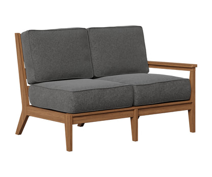 Berlin Gardens Mayhew Left Arm Loveseat in Antique Mahogany