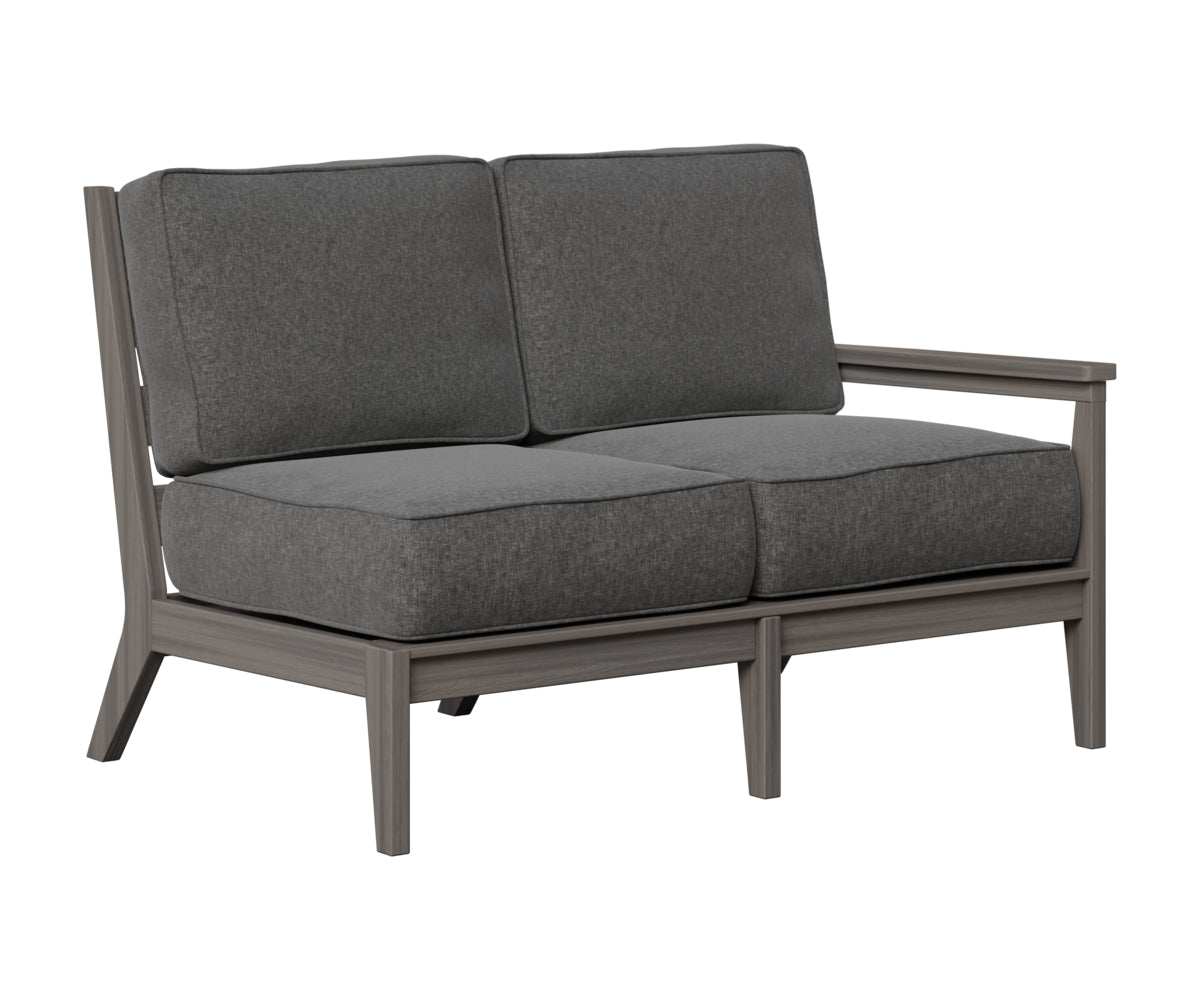 Berlin Gardens Mayhew Left Arm Loveseat in Coastal Gray