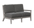 Berlin Gardens Mayhew Left Arm Loveseat in Light Gray