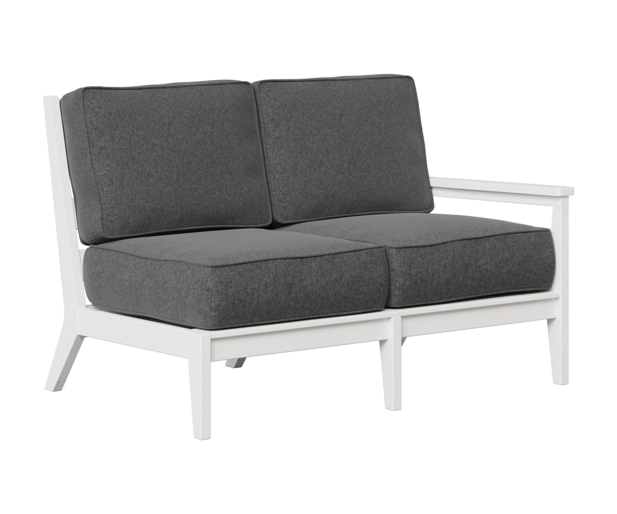 Berlin Gardens Mayhew Left Arm Loveseat in White
