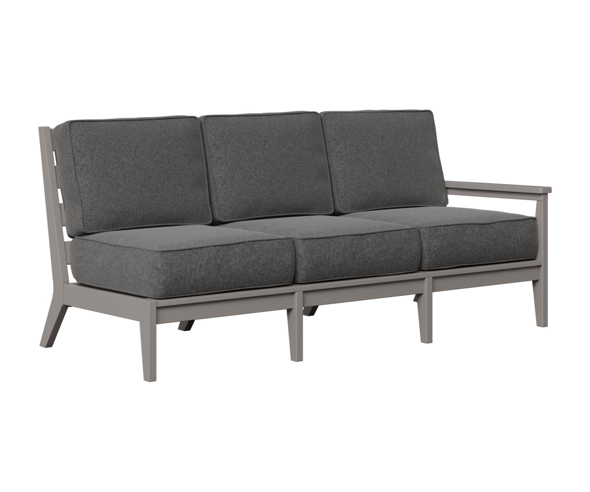 Berlin Gardens Mayhew Left Arm Sofa in Light Gray